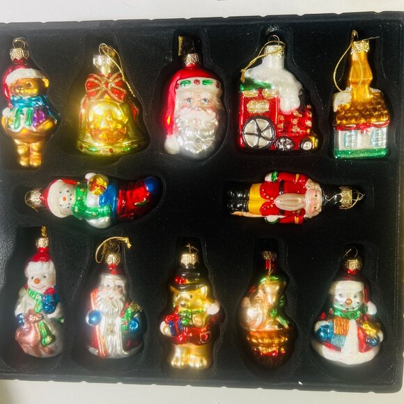 Vtg Thomas Pacconi Christmas Classics 2002 Collection 36 Blown Glass Ornaments - Picture 1 of 10